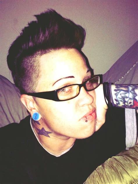 kerri f lesbian tattoos hair mohawk hair androgyny women
