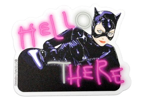 Catwoman Hell Here Sticker Spacedust