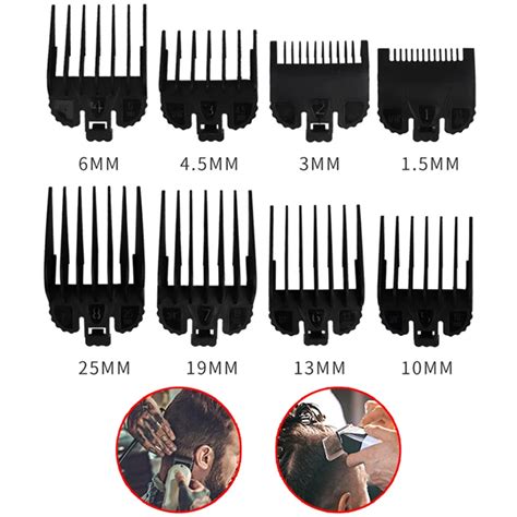 8pcs Universal Hair Clipper Cutting Limit Comb Guide Attachment