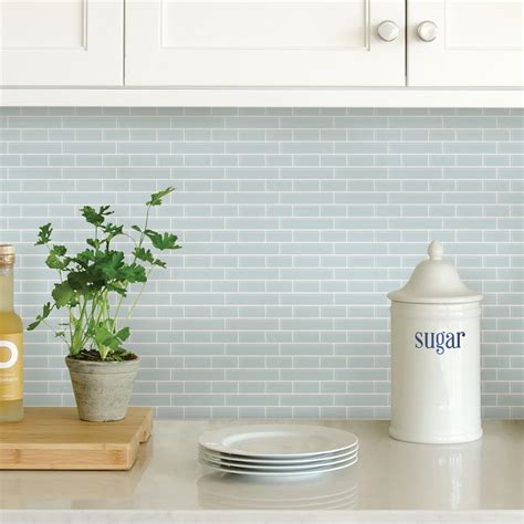 Nh2361 Inhome By Brewster Nh2361 Sea Glass Peel And Stick Backsplash Tiles Goingdecor