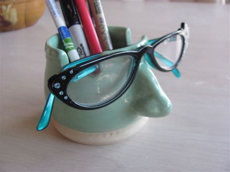 Pencil Cup Eyeglass Holder Ceramic Pottery By Sharsartpottery Clay Diy Projects Ceramics