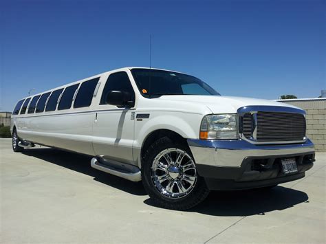 White Ford Excursion Suv Limousine Desert Star Limo