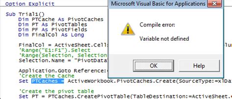 Excel Vba Run Time Error Object Variable Or With Block Variable