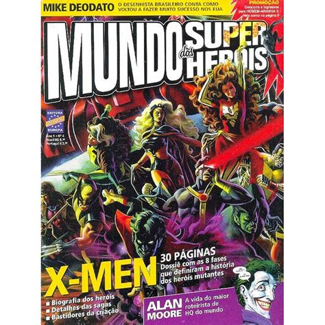 mundo dos super heróis 04 editora europa gibis quadrinhos revistas mangás rika