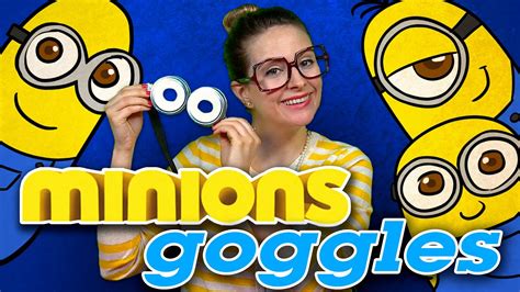 Last halloween was the first time my little boys weren't matchy matchy for halloween. DIY Minions Goggles - Minions Crafts | Cool School Crafts with Crafty Carol - YouTube