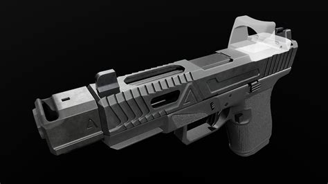 3d Model Glock 19 Tactical Handgun Vr Ar Low Poly Cgtrader