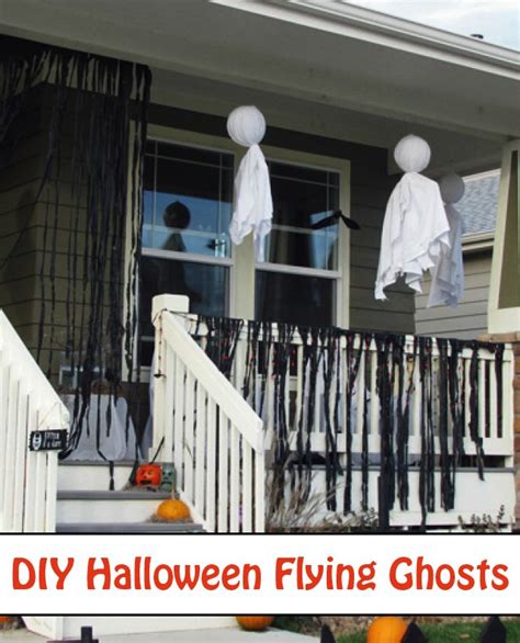 Diy Halloween Flying Ghosts