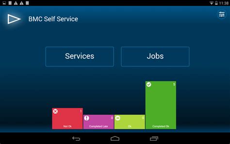 A software application that allows a user to obtain information or complete a business transaction on the computer that has traditionally required the help of a human representative. BMC Control-M Self Service - Android Apps on Google Play