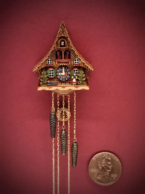 Miniature Cuckoo Clock Cottage Etsy
