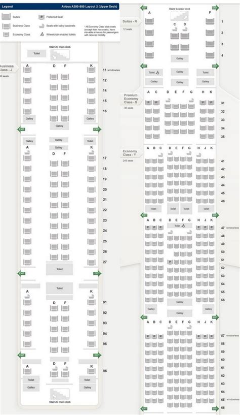 Singapore Airlines A380 Seat Map Premium Economy Elcho Table