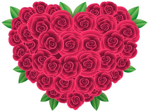 Floral Heart Png Clipart