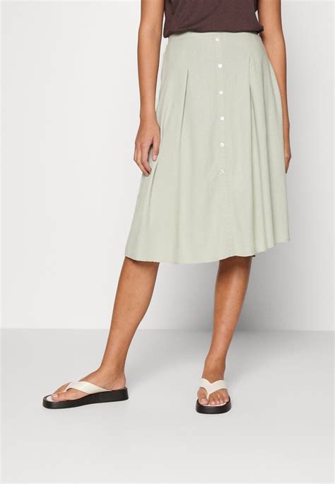 Vero Moda Vmjesmilo Calf Skirt A Line Skirt Desert Sagegreen Zalandoie