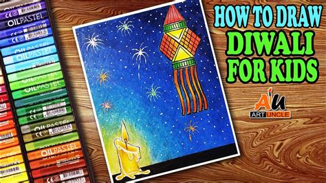 Drawing For Diwali How To Draw Diwali Festival Step By Step Diwali