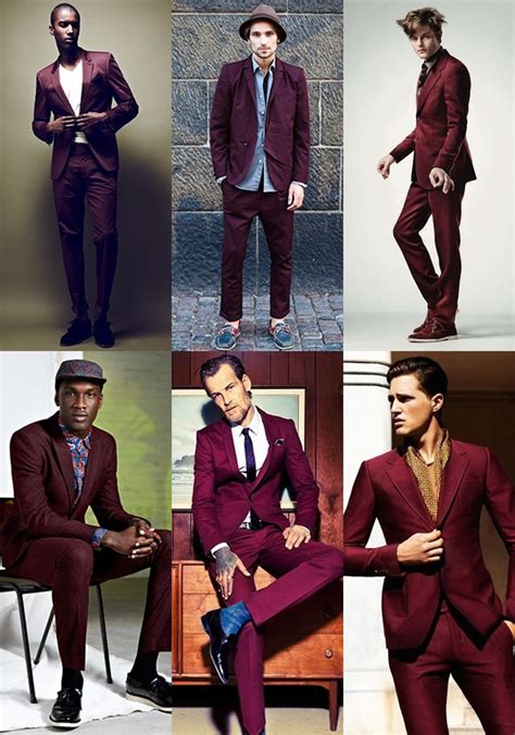 men s fashion guide ways to wear burgundy aw14 fashionbeans burgundy suit maroon suit suits