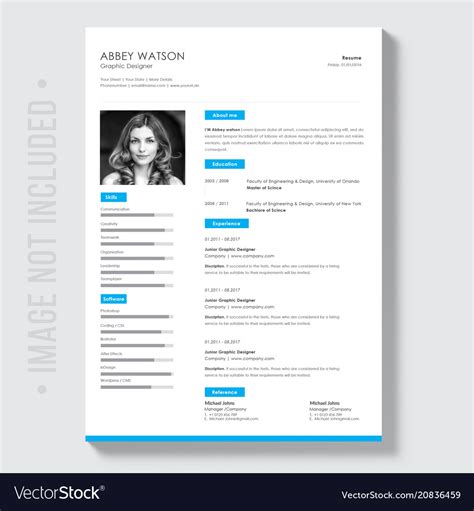 It is the first screening test and an opportunity to leave a good impression of yourself on the recruiter. Professional curriculum vitae template Royalty Free Vector