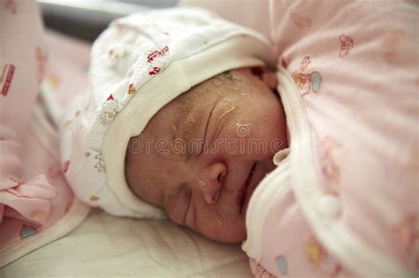 The Newborn Crying Stock Image Image Of Special Laying