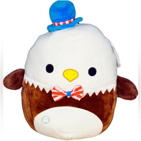 Squishmallows Toys 6 Edward The Bald Eagle Squishmallow 4th Of July