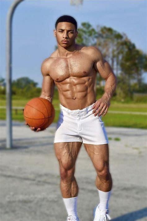 Strong Black Man Gym Pictures Muscle Power Manliness Nice Legs