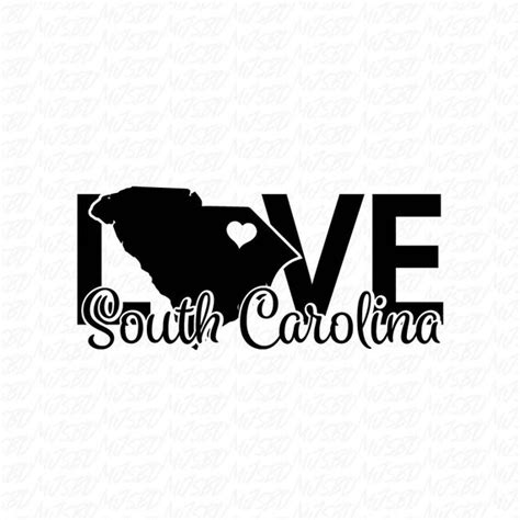 South Carolina Svg South Carolina  South Carolina Png Etsy