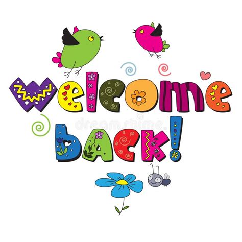 Welcome Back Stock Vector Image 63434781