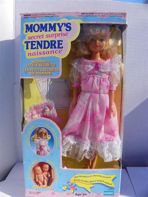 Vintage Hasbro 1993 Mommys Secret Surprise Fashion Doll Pregnant