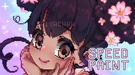 Speedpaint ♡ Rainbow Sakura Adopt Pixel Kawaii Art♡ Youtube