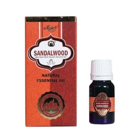 Pure Sandalwood Essential Oil Blended With Sweet Almond Oil 10 Ml