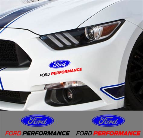 Ford Performance Logo Vinyl Decal Sticker For Front Bumper Knl Tshop