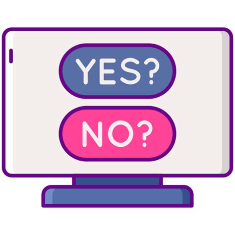 Yes Or No Flaticons Lineal Color Icon