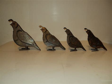 Check spelling or type a new query. Metal Quail Yard Art Set of 4 Daddy Mommy and Chicks ...
