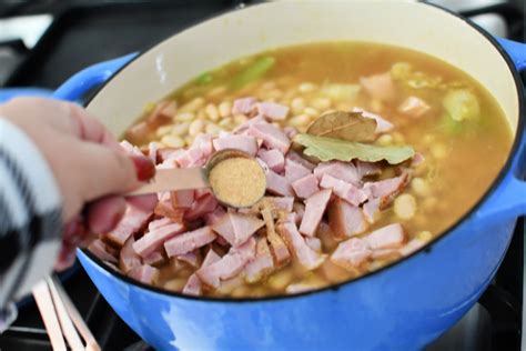 Quick Ham And Bean Soup Recipe Using Leftover Ham Hip2save