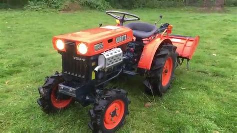 Kubota B5000 4wd Compact Tractor With Rotavator For Sale Youtube