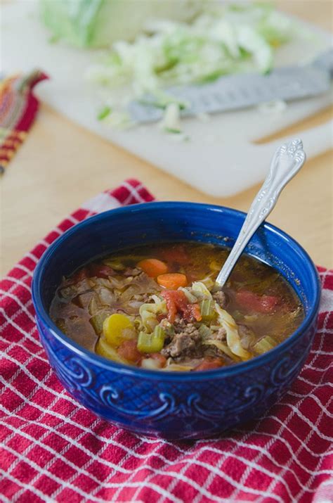 One, it was so ding dang cold outside, all i could think about was soup. Rustic Hamburger, Tomato & Cabbage Soup | Jennifer Blair ...