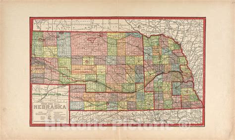 Historic 1916 Map Atlas Of Saunders County Nebraska Premier Serie