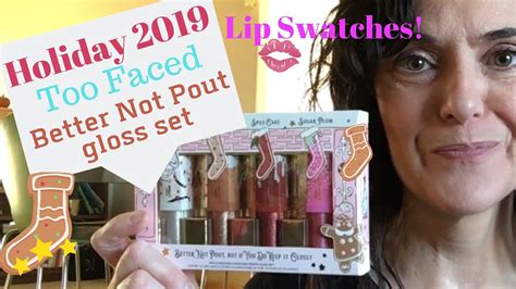 Too Faced Holiday 2019 Gloss Set You Better Not Pout But If You Do