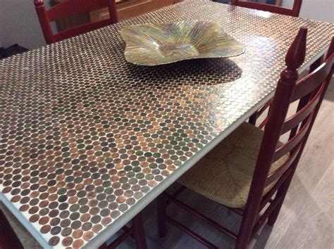 Copper Penny Table Top Penny Table Tops Penny Table Table Top