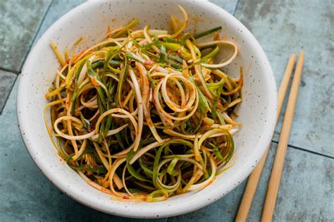 Korean Green Onion Salad Pa Muchim 파채무침 Recipe
