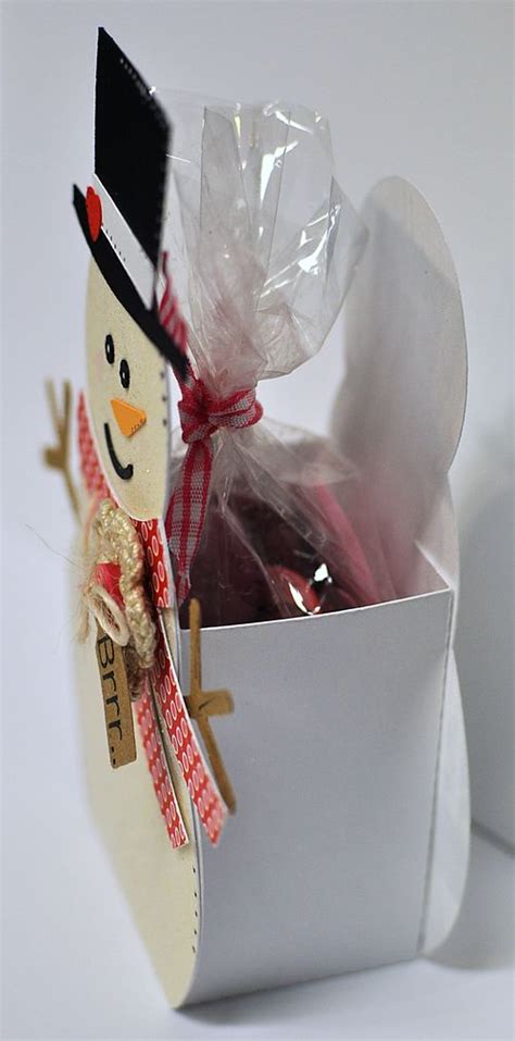Snowman Box 1 Snowman Treats Christmas Paper Crafts Treat Box Template