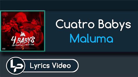 Lanzado en 2016, fue creada por el puertorriqueño juhn, y pertenece al álbum de noriel. Cuatro Babys (Letra/Lyrics) - Maluma ft. Noriel, Bryant ...