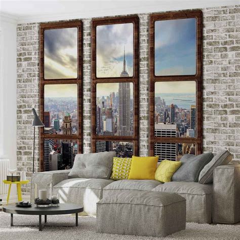 Wall Mural New York City Skyline Window View Xxl Photo Wallpaper