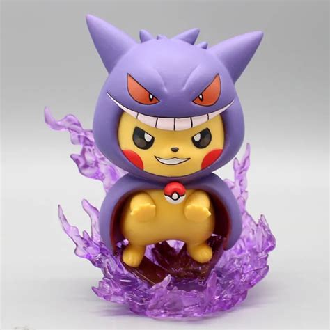 Estátua Colecionável Pikachu Gengar Pokémon Anime Mangá 12cm Natal Geek Mkp Toyshow Tudo De