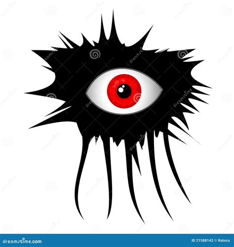 Horror Eye Stock Vector Illustration Of Pupil Circular 21588142