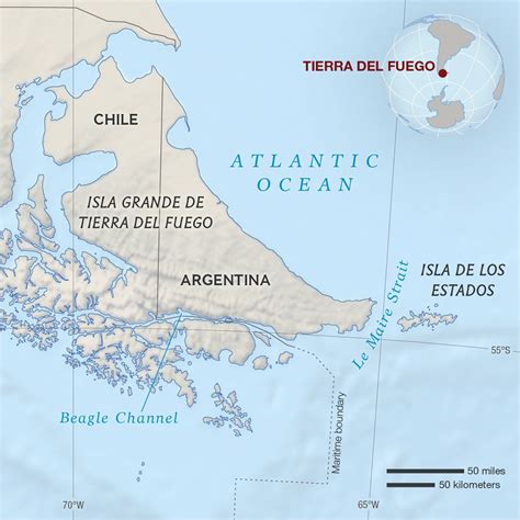 Tierra Del Fuego Park Map