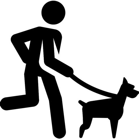 Walking The Dog Vector Svg Icon Svg Repo