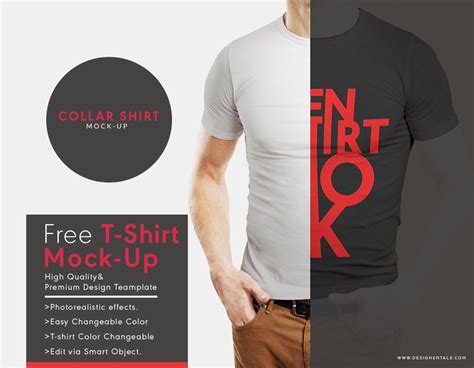 Rounded Collar T Shirt Mockup Designertale Tshirt Mockup Shirt