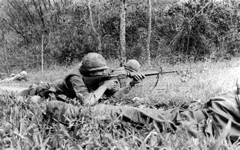 Soldiers Of The 5th Battalion 7th Cavalry Fire On Thon La Chu