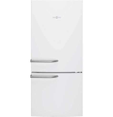 Ge Abe21dgkws Artistry Series 30 Inch White Bottom Freezer Refrigerator
