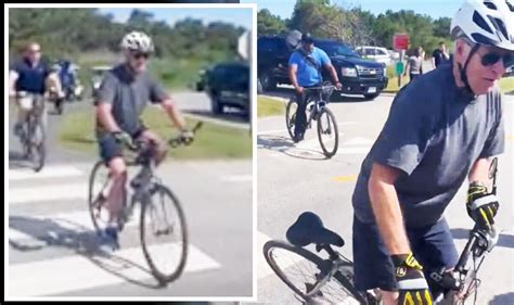Joe Biden 79 Falls Off Bike Into Crowd Near Beach House This Man Is