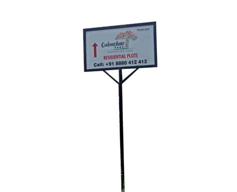 Aluminium Rectangular Direction Safety Sign Boards Board Thickness 10