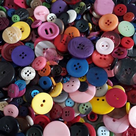 Assorted Plastic Craft Sewing Buttons 50g Approx60pcs Etsy